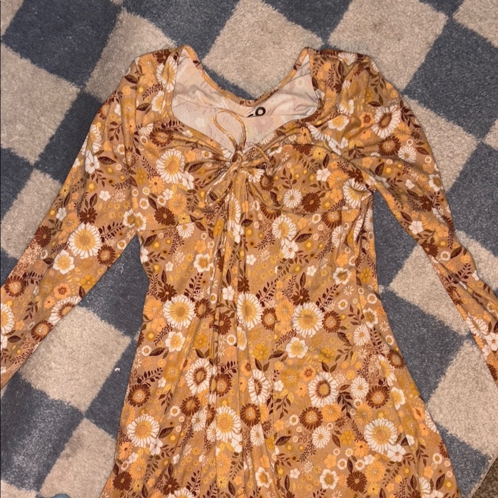 Floral Long Sleeve Dress